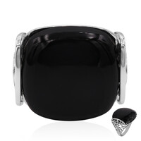 Black Onyx Silver Ring