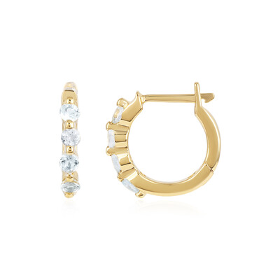 Aquamarine Silver Earrings
