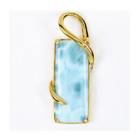 Larimar Silver Pendant
