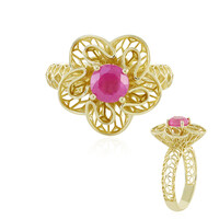 9K Madagascar Pink Sapphire Gold Ring (Ornaments by de Melo)