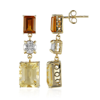 Citrine Silver Earrings