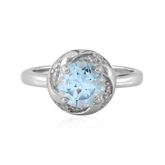 Sky Blue Topaz Silver Ring