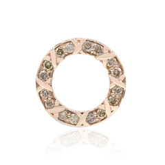 9K SI1 Argyle Rose De France Diamond Gold Pendant