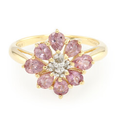 18K Unheated Padparadscha Sapphire Gold Ring (AMAYANI)