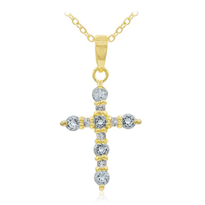 Sky Blue Topaz Silver Necklace