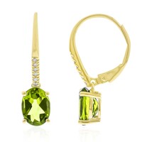 14K Dashihe Peridot Gold Earrings (CIRARI)