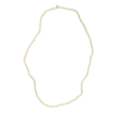 Freshwater pearl Silver Necklace (TPC)