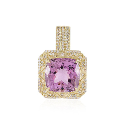 9K Brazilian Kunzite Gold Pendant