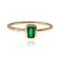 9K Colombian Emerald Gold Ring