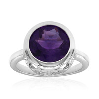 Zambian Amethyst Silver Ring