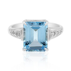 Sky Blue Topaz Silver Ring