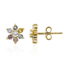 White Topaz Silver Earrings