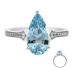 14K AAA Brazilian Aquamarine Gold Ring (AMAYANI)