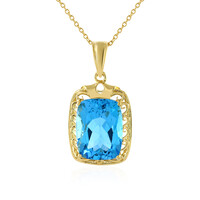 Swiss Blue Topaz Silver Necklace