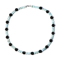 Obsidian Silver Necklace
