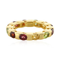 Indian Garnet Silver Ring