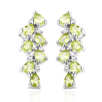 Peridot Silver Earrings