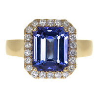 18K AAA Tanzanite Gold Ring (CIRARI)