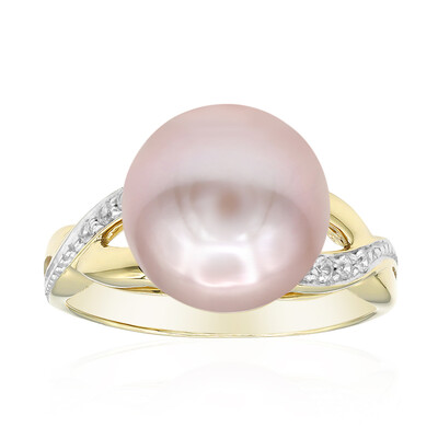 Purple Ming Pearl Silver Ring (TPC)