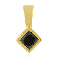 Black Diamond Silver Pendant