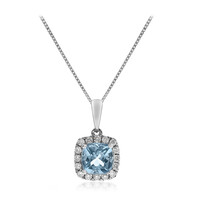 10K Brazilian Aquamarine Gold Necklace