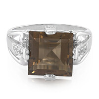 Smoky Quartz Silver Ring