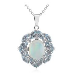 Welo Opal Silver Necklace