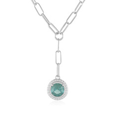 Green Fluorite Silver Necklace