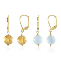 Citrine Silver Earrings
