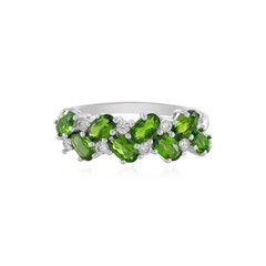 Russian Diopside Silver Ring