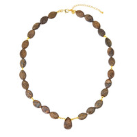 Bronzite Silver Necklace