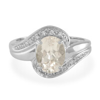 Morganite Silver Ring