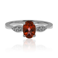 Mandarin Topaz Silver Ring