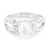 Ice Moon Quartz Silver Ring