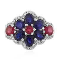 Madagascar Blue Sapphire Silver Ring
