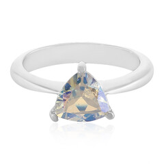 Rainbow Topaz Silver Ring