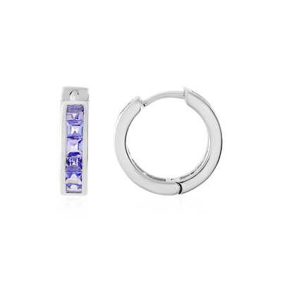 Tanzanite Silver Earrings