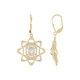 White Sapphire Silver Earrings