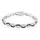 Black Spinel Silver Bracelet