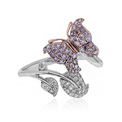 14K I1 Pink Diamond Gold Ring (CIRARI)