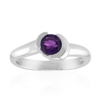 Uruguayan Amethyst Silver Ring (Pallanova)