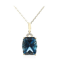 14K London Blue Topaz Gold Necklace (CIRARI)