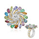 White Quartz Silver Ring (Gems en Vogue)