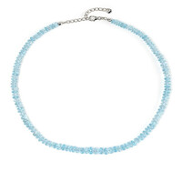 Sky Blue Topaz Silver Necklace
