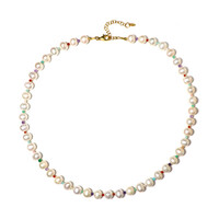 White Freshwater Pearl Silver Necklace
