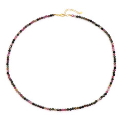 Fancy Tourmaline Silver Necklace