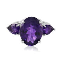 Zambian Amethyst Silver Ring