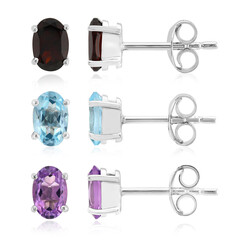 Amethyst Silver Earrings