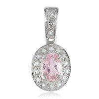 Pink Cuprian Tourmaline Silver Pendant