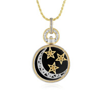 Black Onyx Silver Necklace (Gems en Vogue)